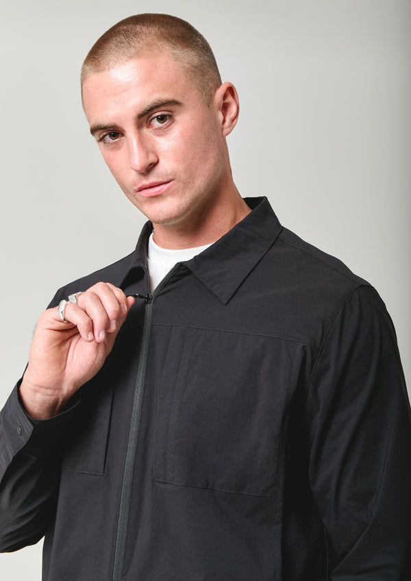 Nicce NICCE Mens Odyssey Shacket Black