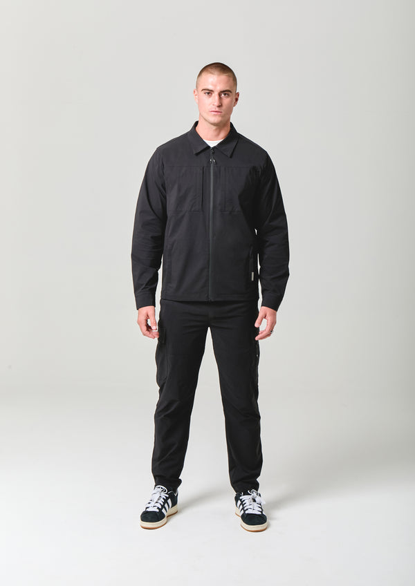 Nicce NICCE Mens Odyssey Shacket Black