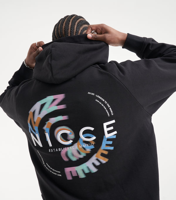 Nicce NICCE Mens Orbit Hoodie Black