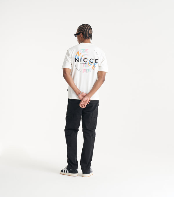 Nicce NICCE Mens Orbit T-Shirt Off White