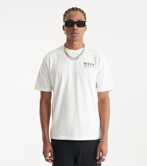 nicce NICCE Mens Orbit T-Shirt Off White
