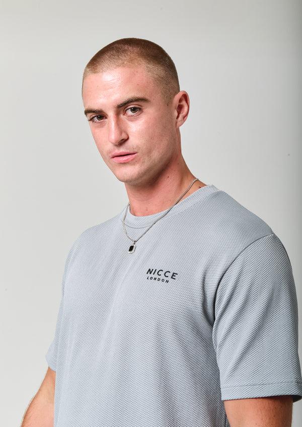 Nicce NICCE Mens Peacey T-Shirt Circular Grey