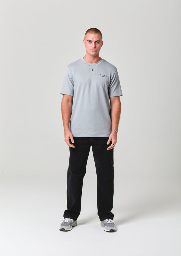 Nicce NICCE Mens Peacey T-Shirt Circular Grey