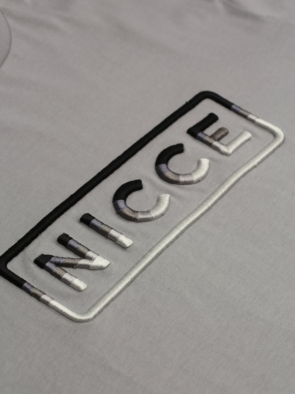 Nicce NICCE Mens Powell T-Shirt Circular Grey