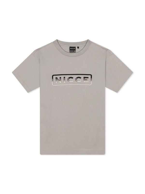 nicce NICCE Mens Powell T-Shirt Circular Grey