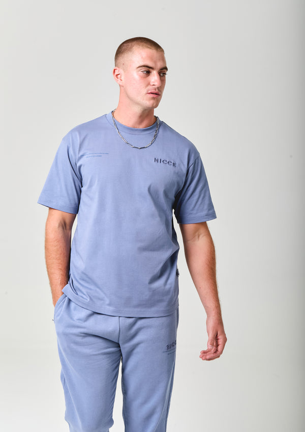 Nicce NICCE Mens Script Essential T-Shirt Blue
