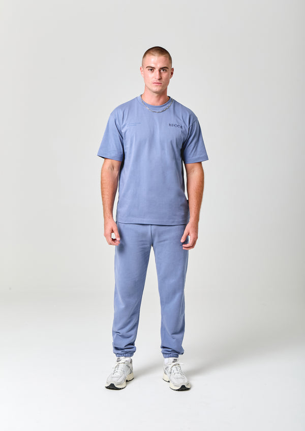nicce NICCE Mens Script Essential T-Shirt Blue