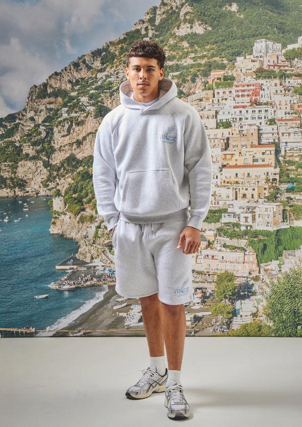 Nicce NICCE Mens Sylvan Hoodie Ice Grey Marl