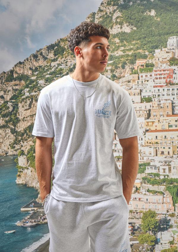 Nicce NICCE Mens Sylvan T-Shirt Ice Grey Marl