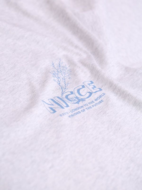 Nicce NICCE Mens Sylvan T-Shirt Ice Grey Marl