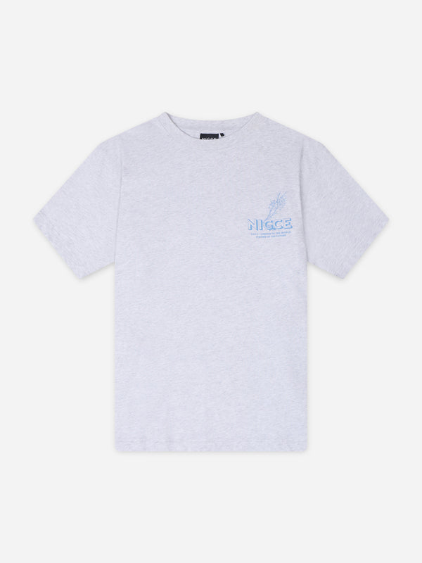 nicce NICCE Mens Sylvan T-Shirt Ice Grey Marl