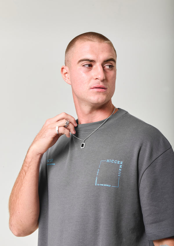 Nicce NICCE Mens Tootone T-Shirt Coal