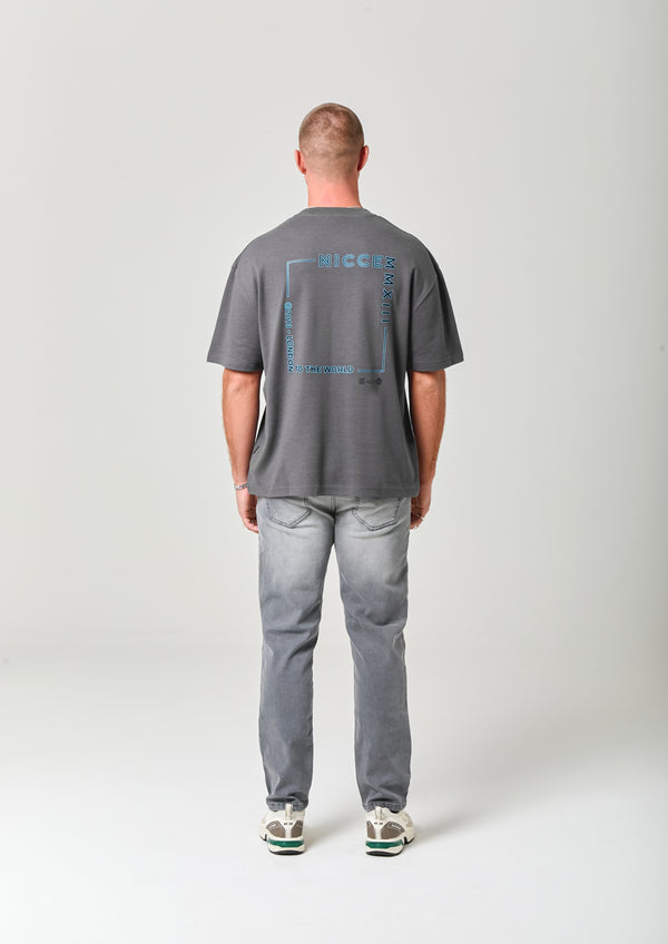 Nicce NICCE Mens Tootone T-Shirt Coal