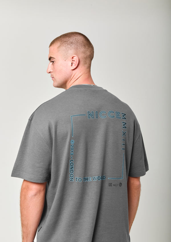 Nicce NICCE Mens Tootone T-Shirt Coal