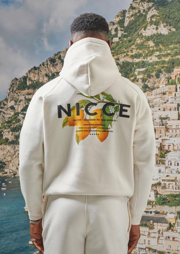 Nicce NICCE Mens Tropic Hoodie Snow White