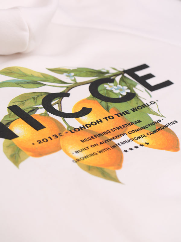 Nicce NICCE Mens Tropic Hoodie Snow White