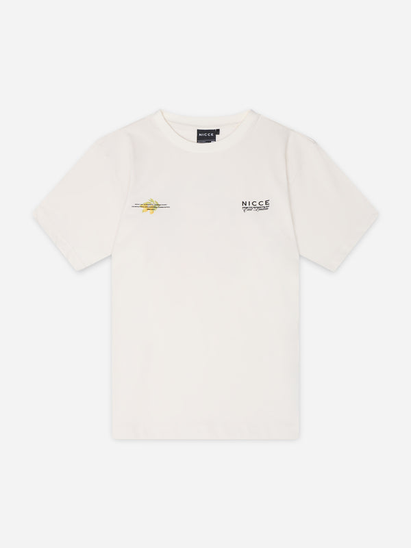 nicce NICCE Mens Tropic T-Shirt Snow White