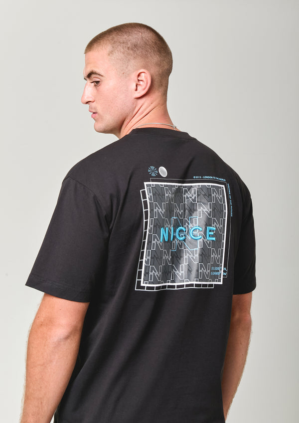 nicce NICCE Mens Vertex T-Shirt Black