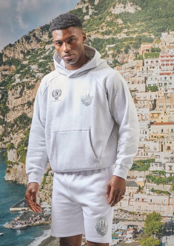 Nicce NICCE Mens Vista Hoodie Ice Grey Marl