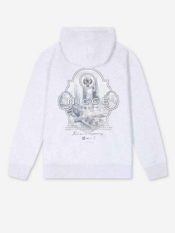 Nicce NICCE Mens Vista Hoodie Ice Grey Marl
