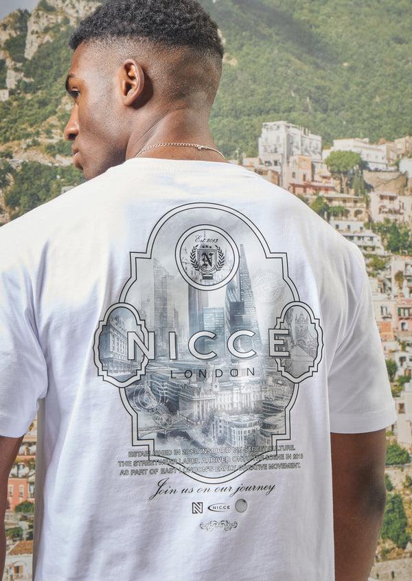 Nicce NICCE Mens Vista T-Shirt White
