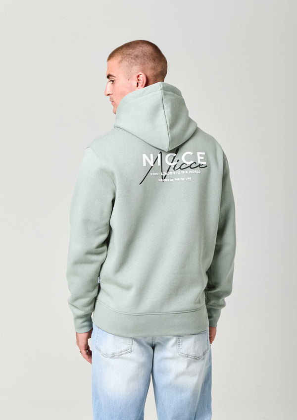 Nicce NICCE Mens World Essentials Hoodie Sage