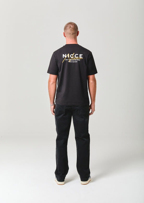 Nicce NICCE Mens World Essentials T-Shirt Black