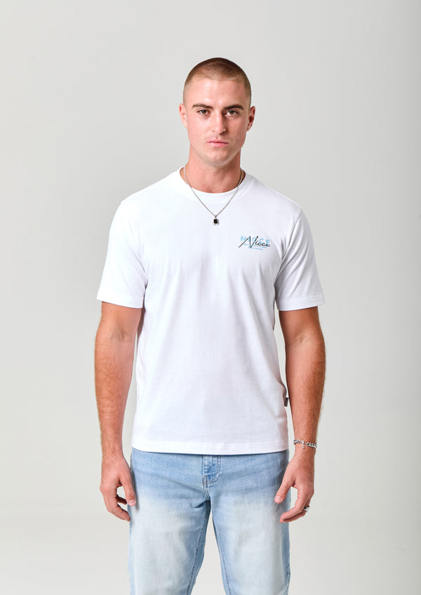 Nicce NICCE Mens World Essentials T-Shirt White