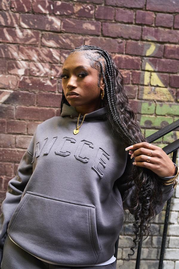 nicce NICCE Womens Lunara Hoodie Asphalt