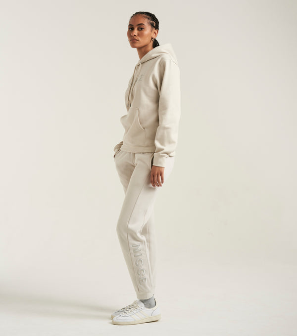 Nicce NICCE Womens Ersa Hoodie & Joggers Tracksuit Set Sandshell