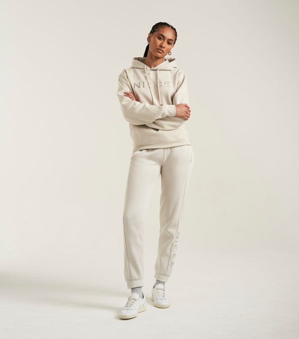 nicce NICCE Womens Ersa Hoodie & Joggers Tracksuit Set Sandshell