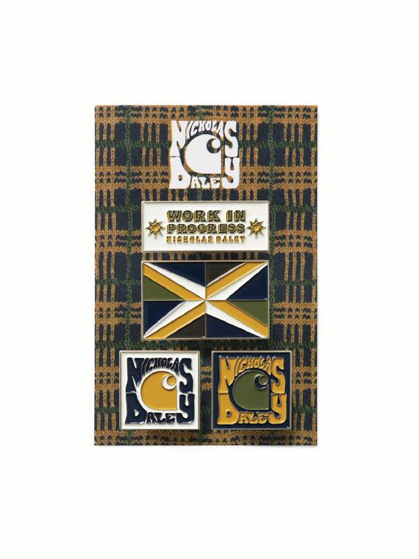 Nicholas Daley CARHARTT WIP X NICHOLAS DALEY ENAMEL PIN BADGES - MULTICOLOUR