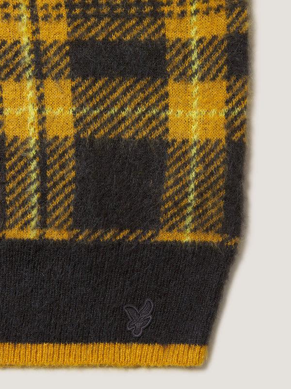 Nicholas Daley LYLE & SCOTT X NICHOLAS DALEY - KNITTED TARTAN VEST