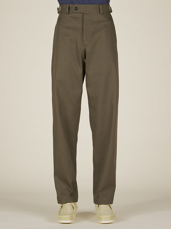 nicholas daley 2 POCKET STRAIGHT LEG TROUSER - OLIVE