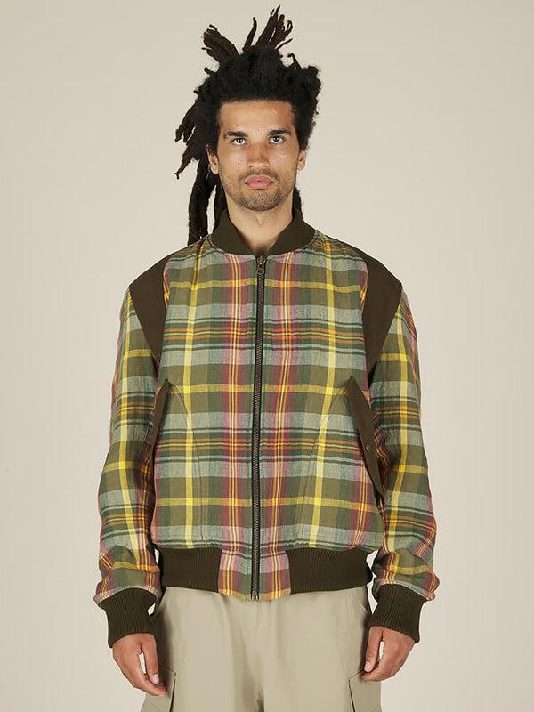nicholas daley BOMBER - ND SPRING TARTAN