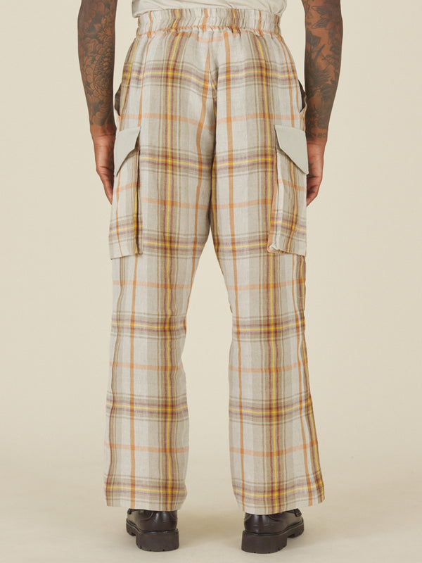 Nicholas Daley CARGO PANT - ND SUMMER TARTAN