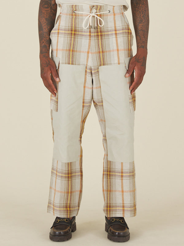 nicholas daley CARGO PANT - ND SUMMER TARTAN