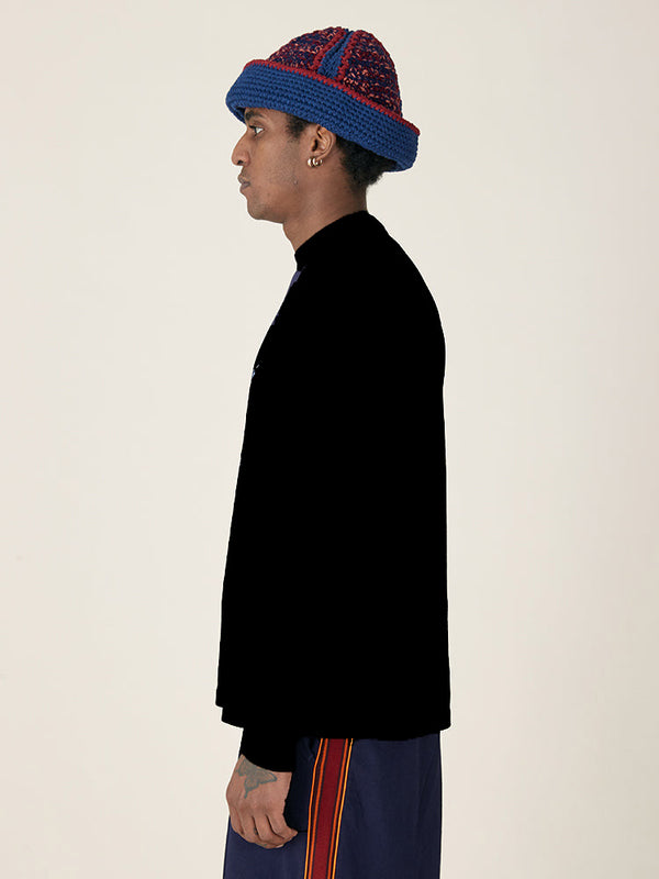 Nicholas Daley L/S WREATH T-SHIRT - BLACK