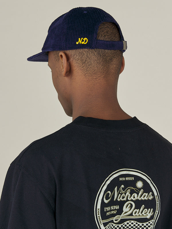Nicholas Daley REGGAE KLUB CAP - NAVY CORDUROY