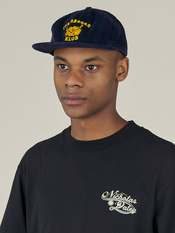 nicholas daley REGGAE KLUB CAP - NAVY CORDUROY