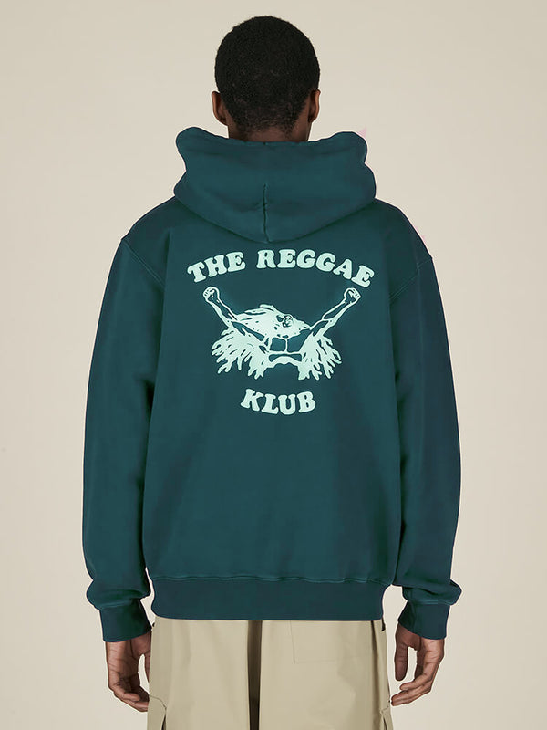 Nicholas Daley REGGAE KLUB HOODIE - BOTTLE GREEN