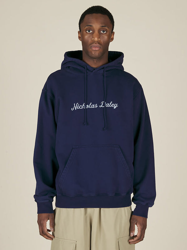 Nicholas Daley REGGAE KLUB HOODIE - NAVY
