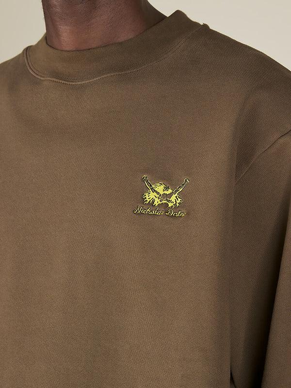 Nicholas Daley REGGAE KLUB SWEATSHIRT - BROWN