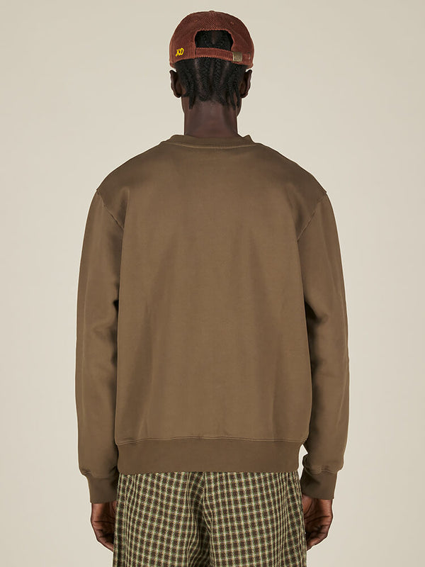 Nicholas Daley REGGAE KLUB SWEATSHIRT - BROWN