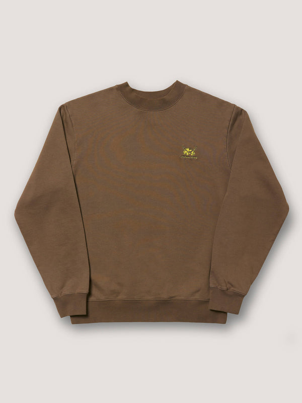nicholas daley REGGAE KLUB SWEATSHIRT - BROWN