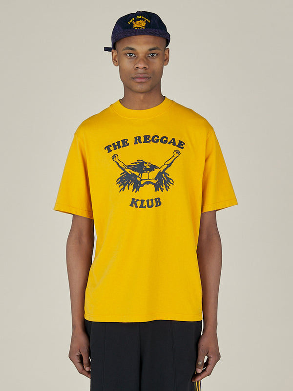nicholas daley REGGAE KLUB TEE - MUSTARD