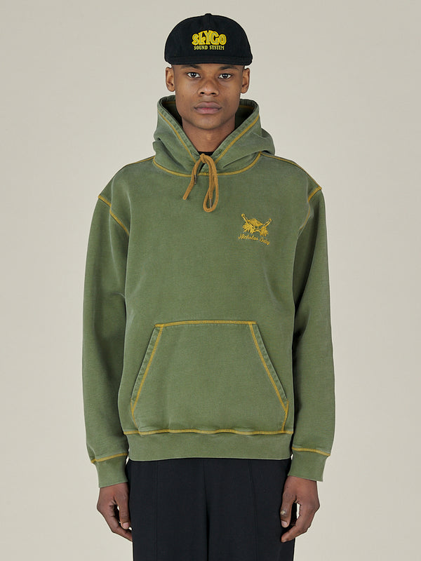 nicholas daley ROOTS ROCK REGGAE KLUB HOODIE - OLIVE