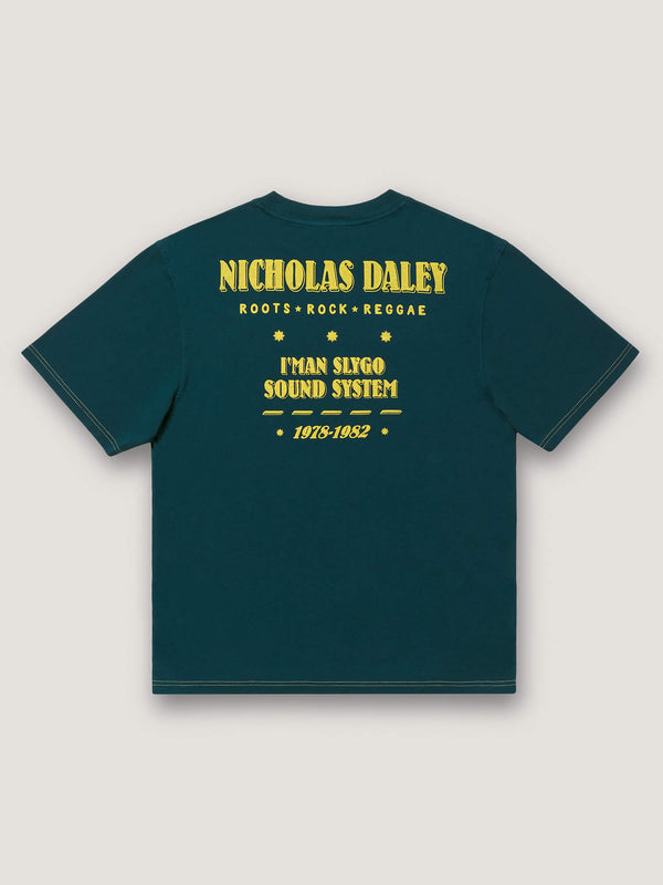 Nicholas Daley ROOTS ROCK REGGAE TEE - BOTTLE GREEN