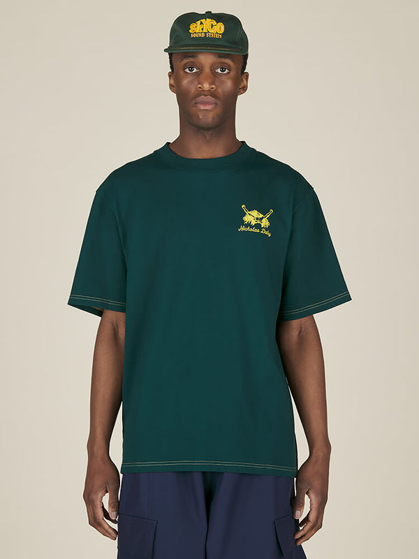 Nicholas Daley ROOTS ROCK REGGAE TEE - BOTTLE GREEN