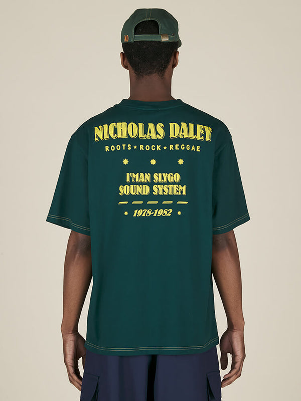 Nicholas Daley ROOTS ROCK REGGAE TEE - BOTTLE GREEN